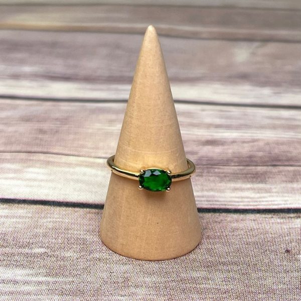 ANILLO CRISTAL VERDE