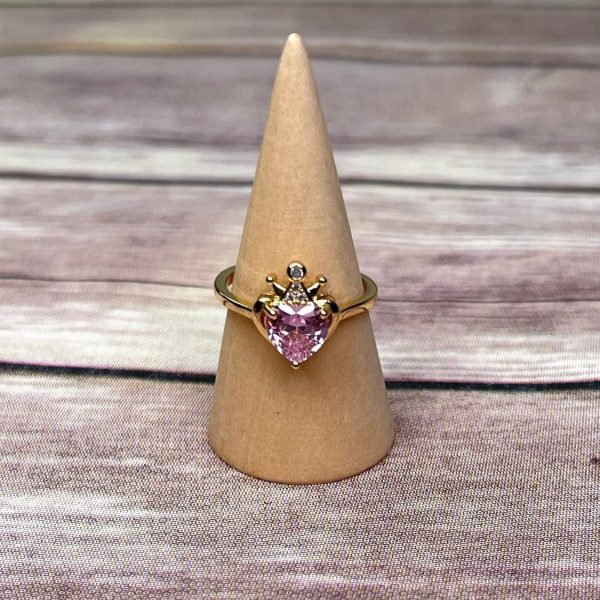ANILLO DE COZAZÓN ROSA