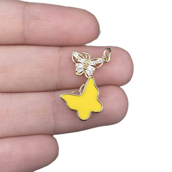 DIJE DE MARIPOSA - AMARILLO