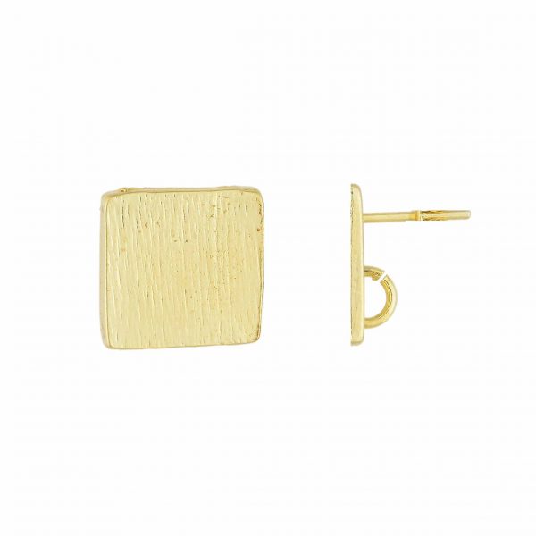 POSTE ARETE CUADRADO GOLDFILLED