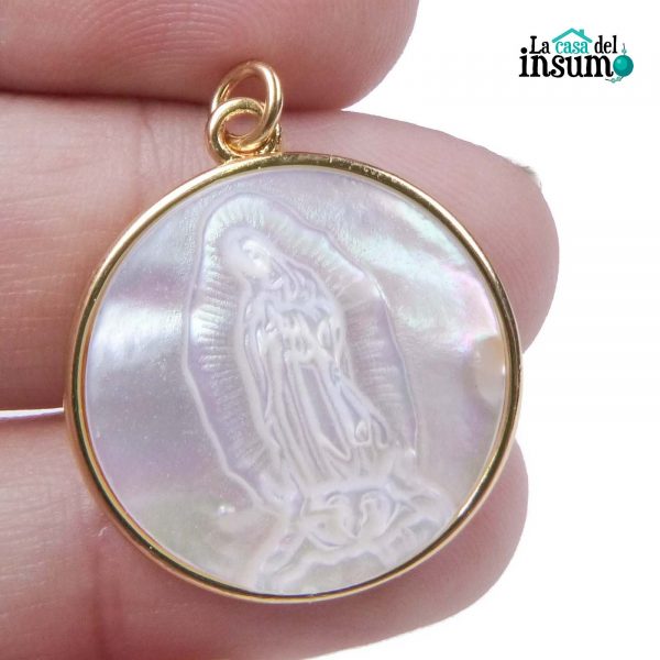 DIJE MEDALLA VIRGEN NACAR
