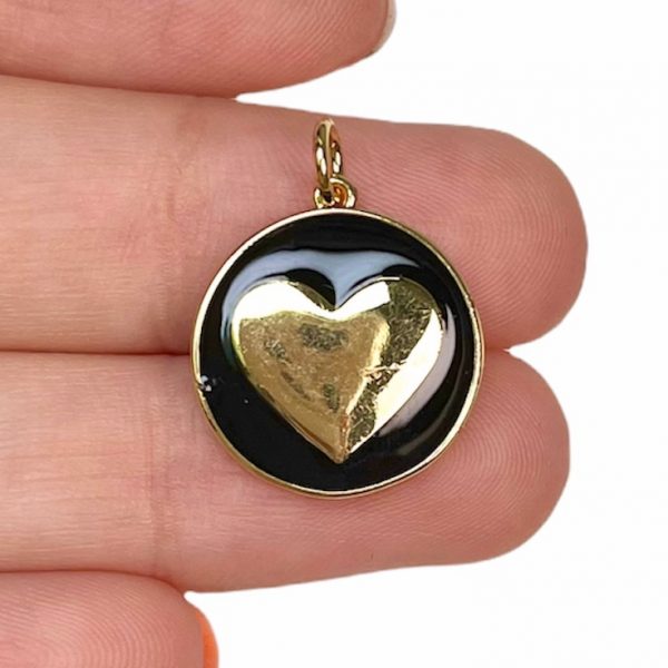 DIJE DE CORAZÓN ESMALTADO