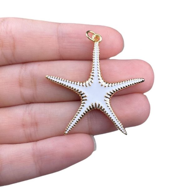 DIJE DE ESTRELLA DE MAR ESMALTADO