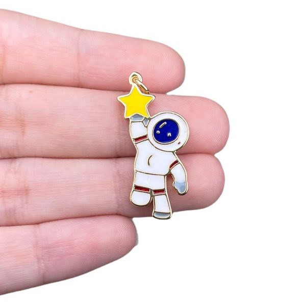 DIJE DE ASTRONAUTA ESMALTADO