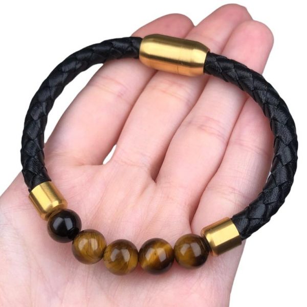PULSERA DE HOMBRE - OJO DE TIGRE