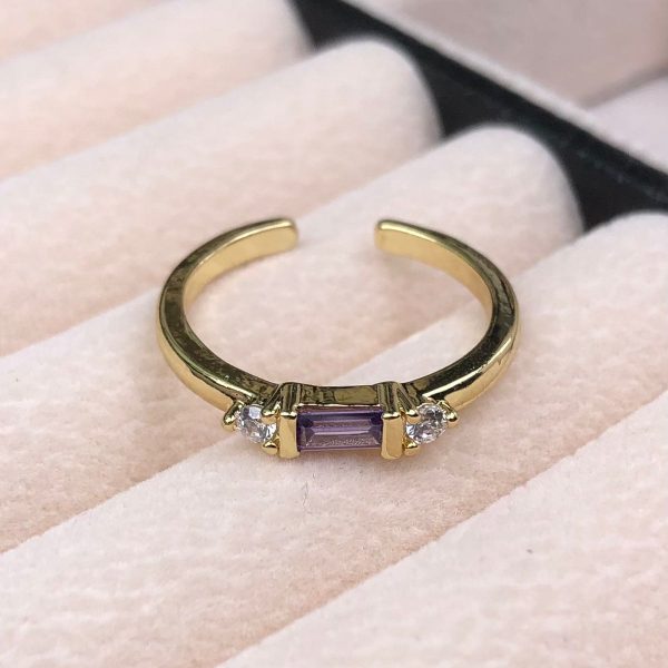 ANILLO DE CIRCON - LILA