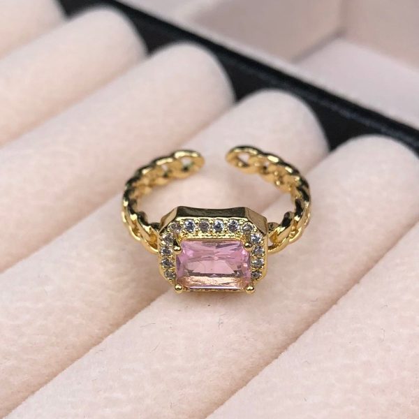 ANILLO DE CIRCON - ROSADO