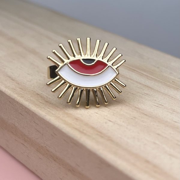 ANILLO DE OJO TURCO - ROJO