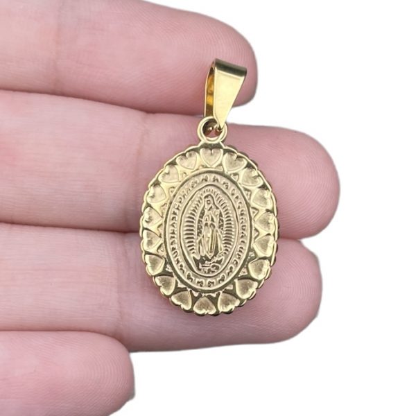 DIJE DE ACERO VIRGEN GUADALUPE