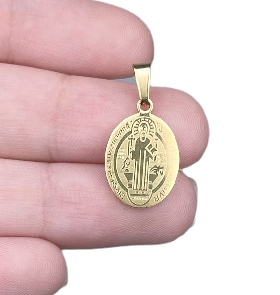 DIJE DE SAN BENITO ACERO
