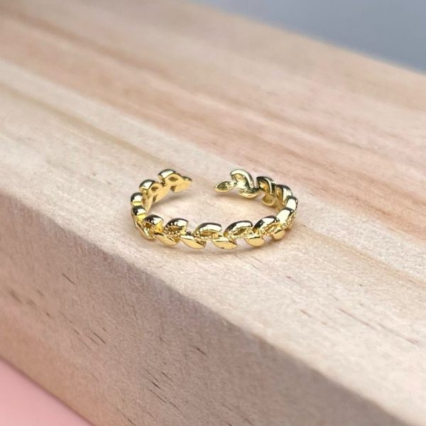 ANILLO MIDDLE HOJITAS LLANO