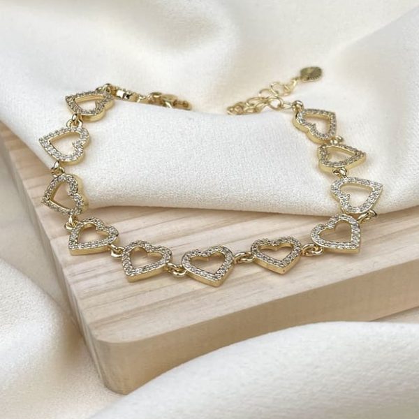 PULSERA DE CORAZONES - 80