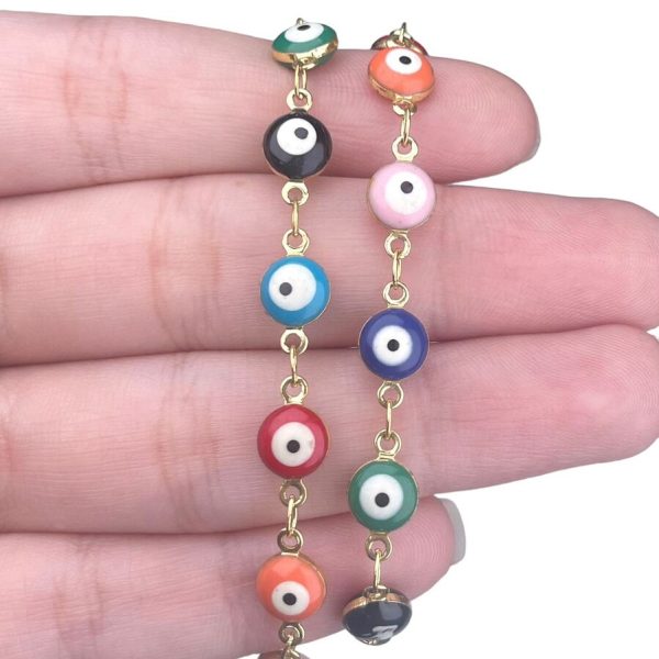 CADENA DE OJO TURCO GOLDFILLED 161