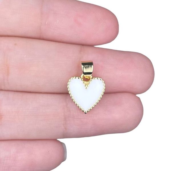 DIJE DE CORAZON BLANCO